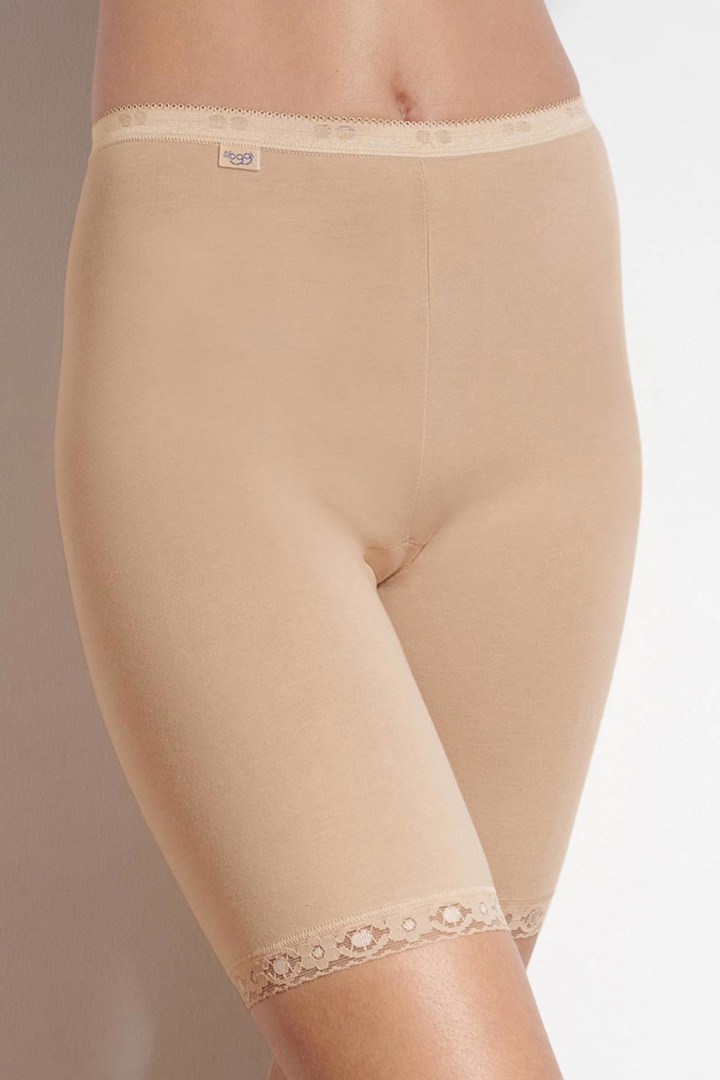 sloggi Basic+ biker short met kant beige