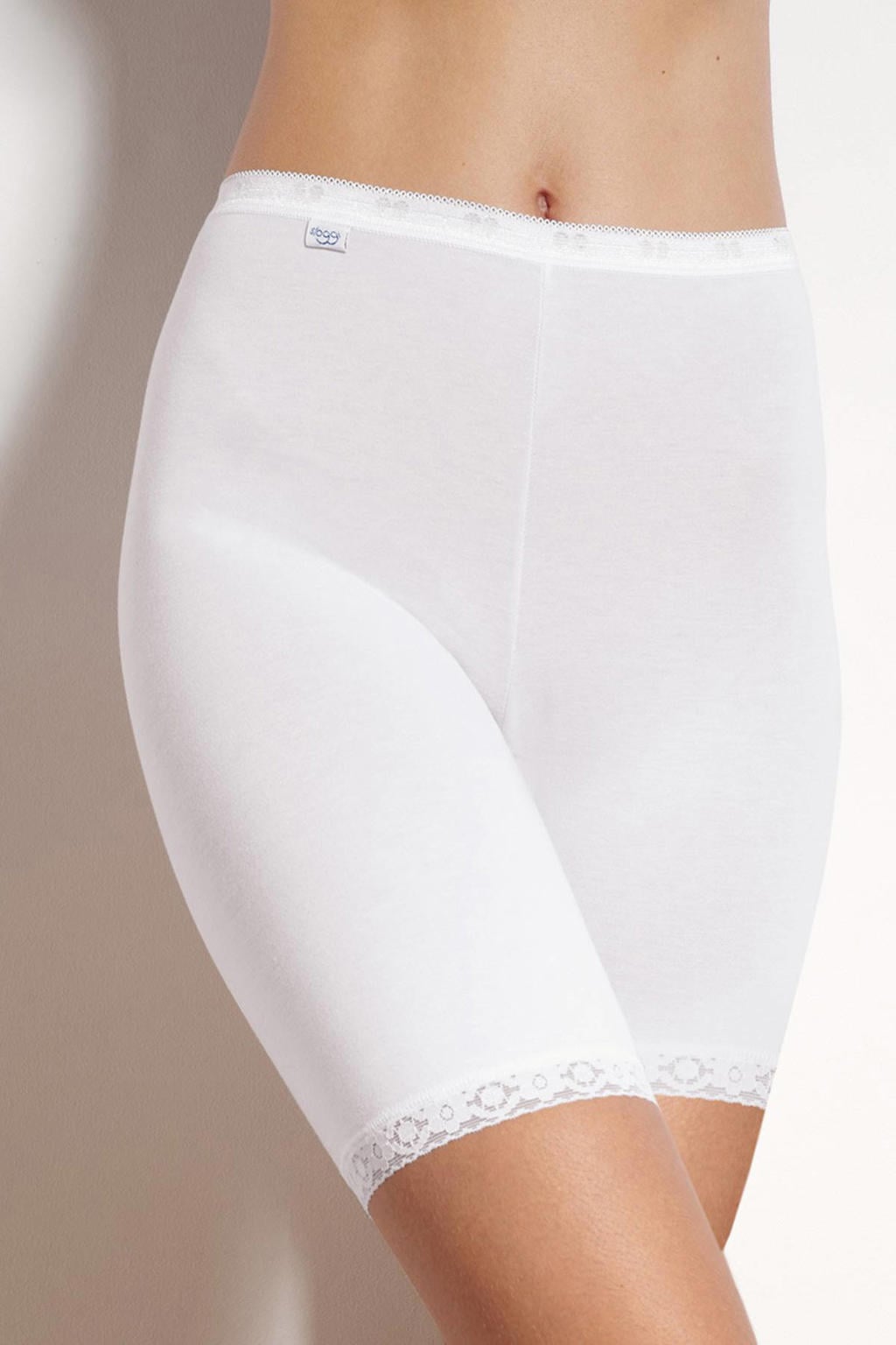 sloggi Basic+ biker short met kant wit