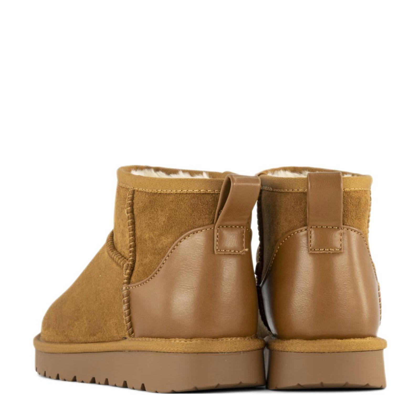 Graceland gevoerde enkelboots camel | wehkamp