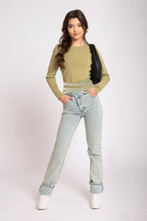 slim fit jeans Fenna green cast