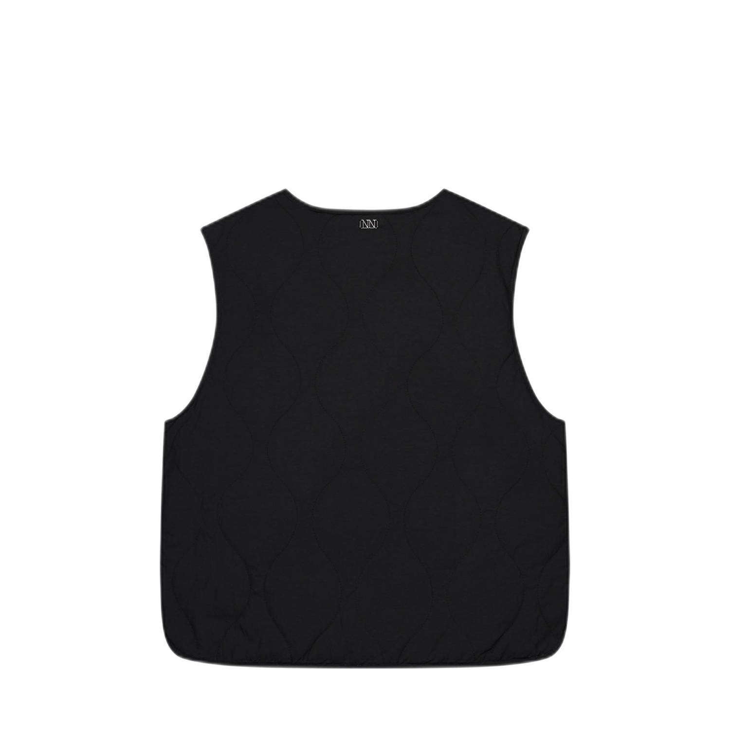 NIK&NIK reversible gilet Vico zwart zacht olijfgroen