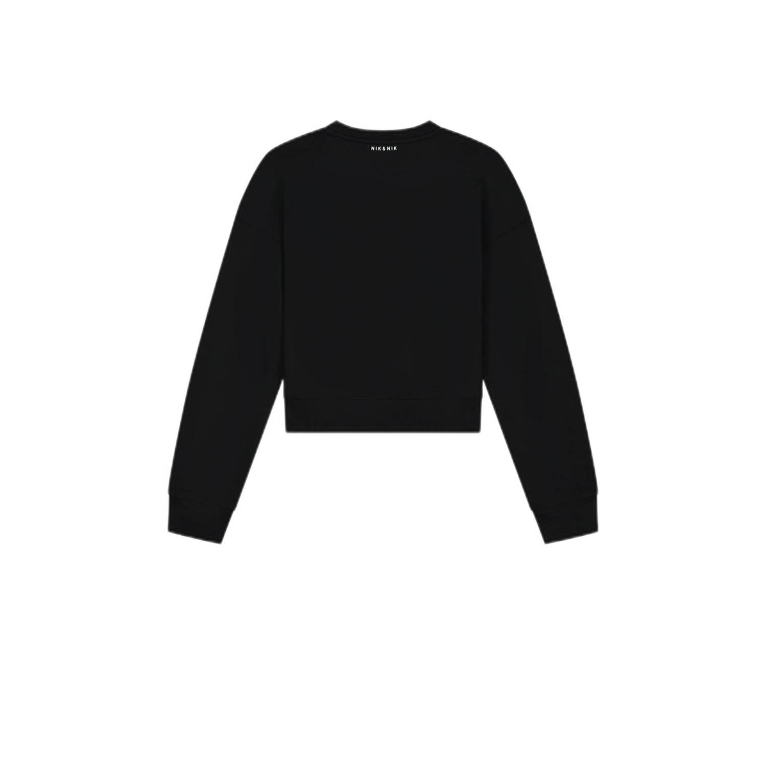 NIK&NIK sweater met logo zwart