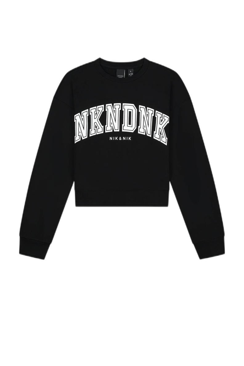 NIK&NIK sweater met logo zwart | wehkamp