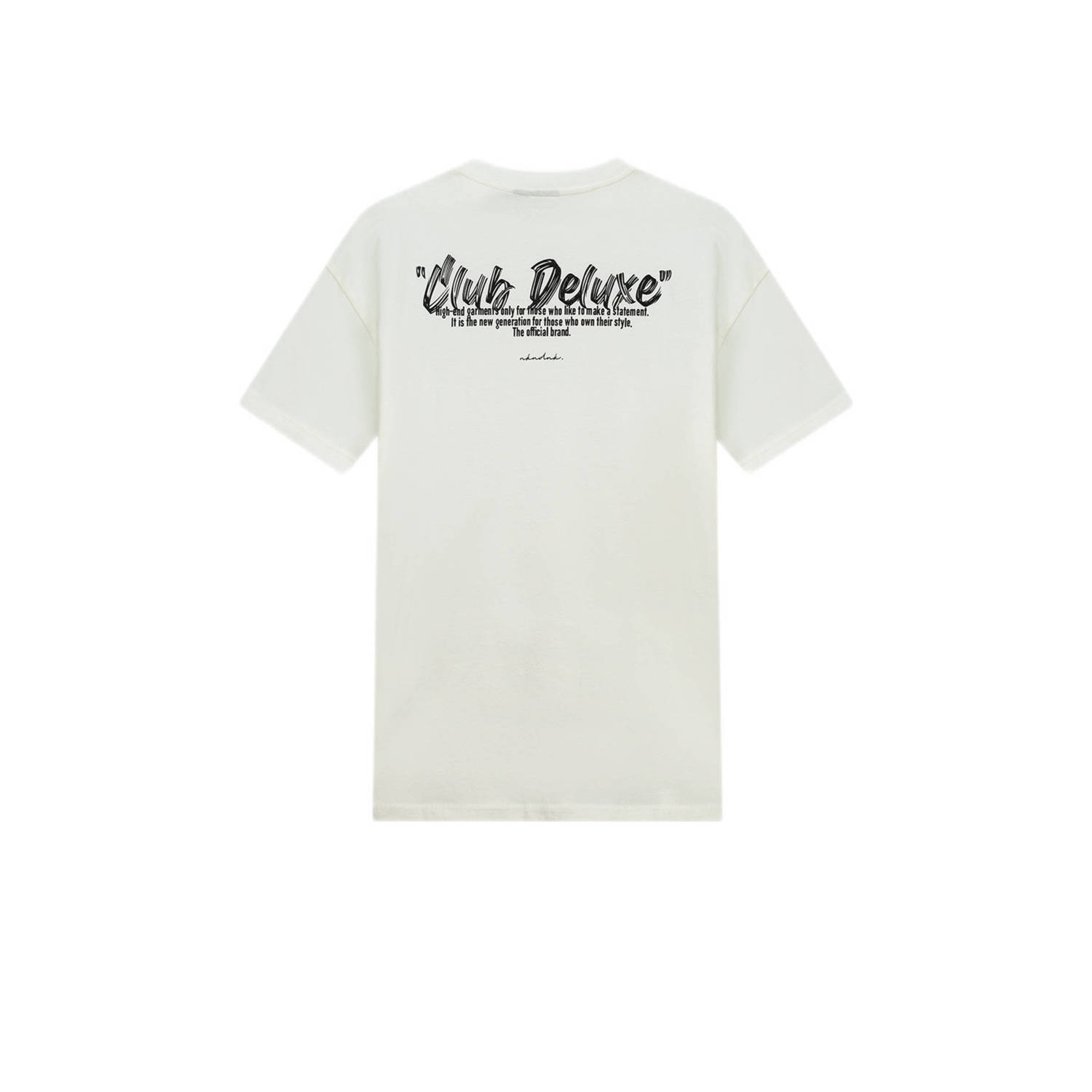 NIK&NIK T-shirt Deluxe met backprint offwhite