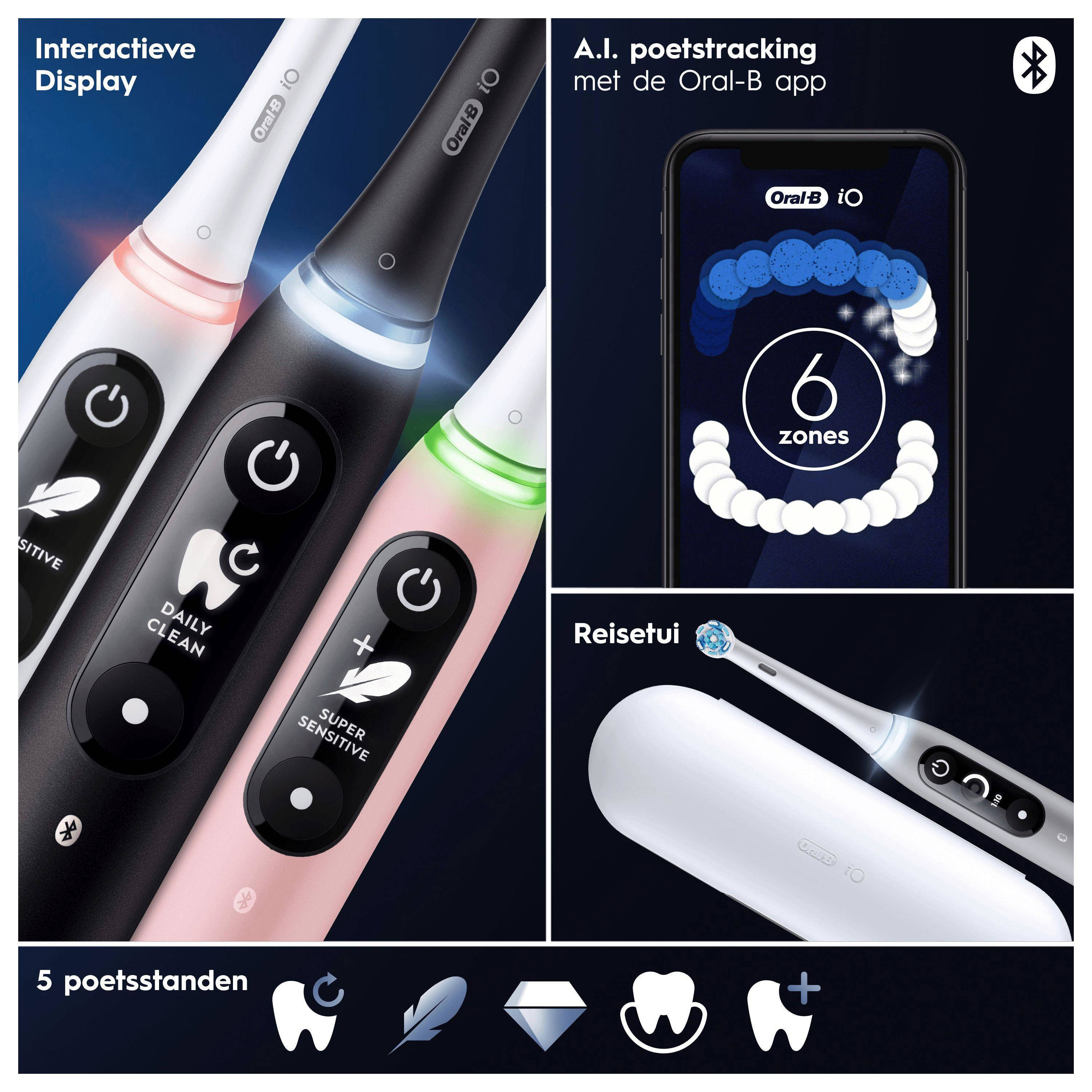 Oral-B IO 6N Elektrische Tandenborstel - Roze | Wehkamp