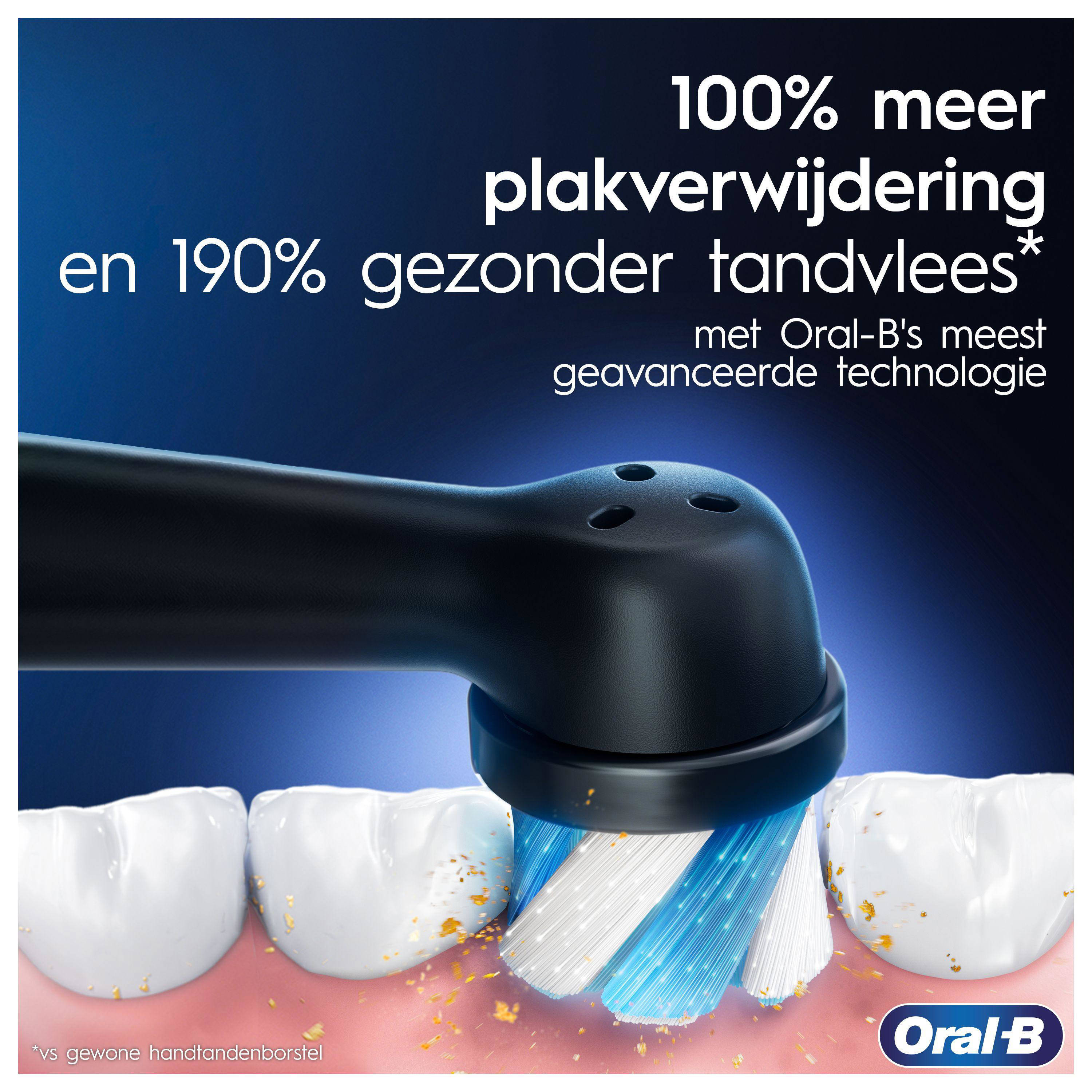 Oral-B IO 6 - 2 Elektrische Tandenborstels - Zwart + Roze | Wehkamp