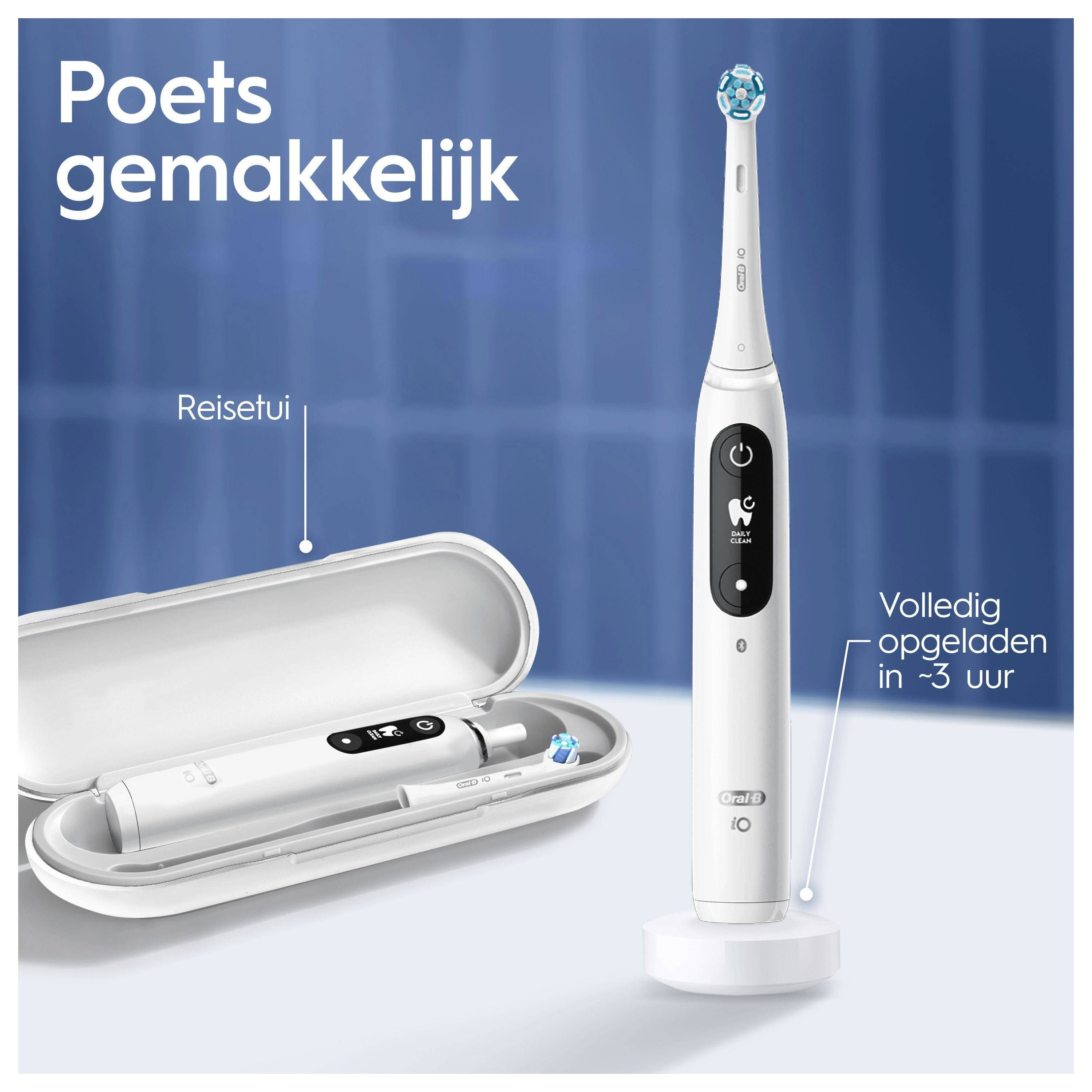 Oral-B IO 7N Elektrische Tandenborstel - Wit | Wehkamp