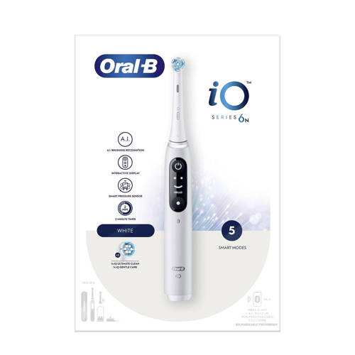 Wehkamp Oral-B IO 6N elektrische tandenborstel - Wit aanbieding