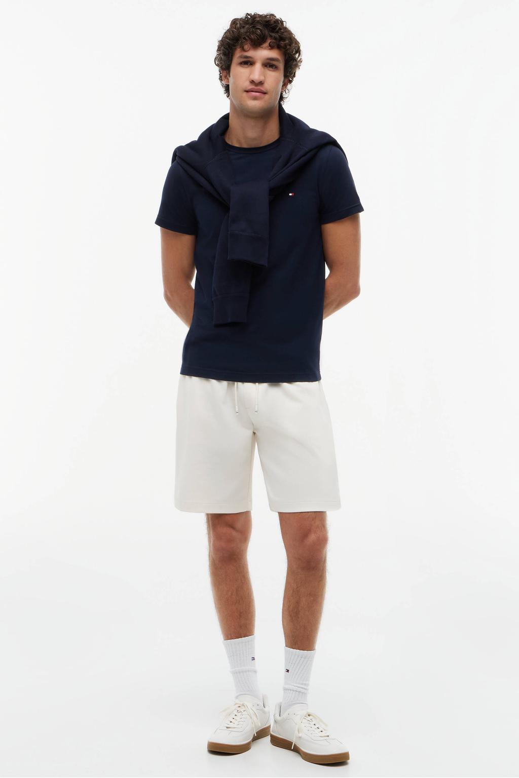 Tommy Hilfiger slim fit T-shirt met logo desert sky