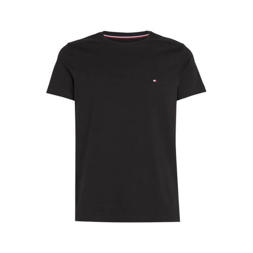 Tommy Hilfiger slim fit T-shirt met logo zwart afbeelding
