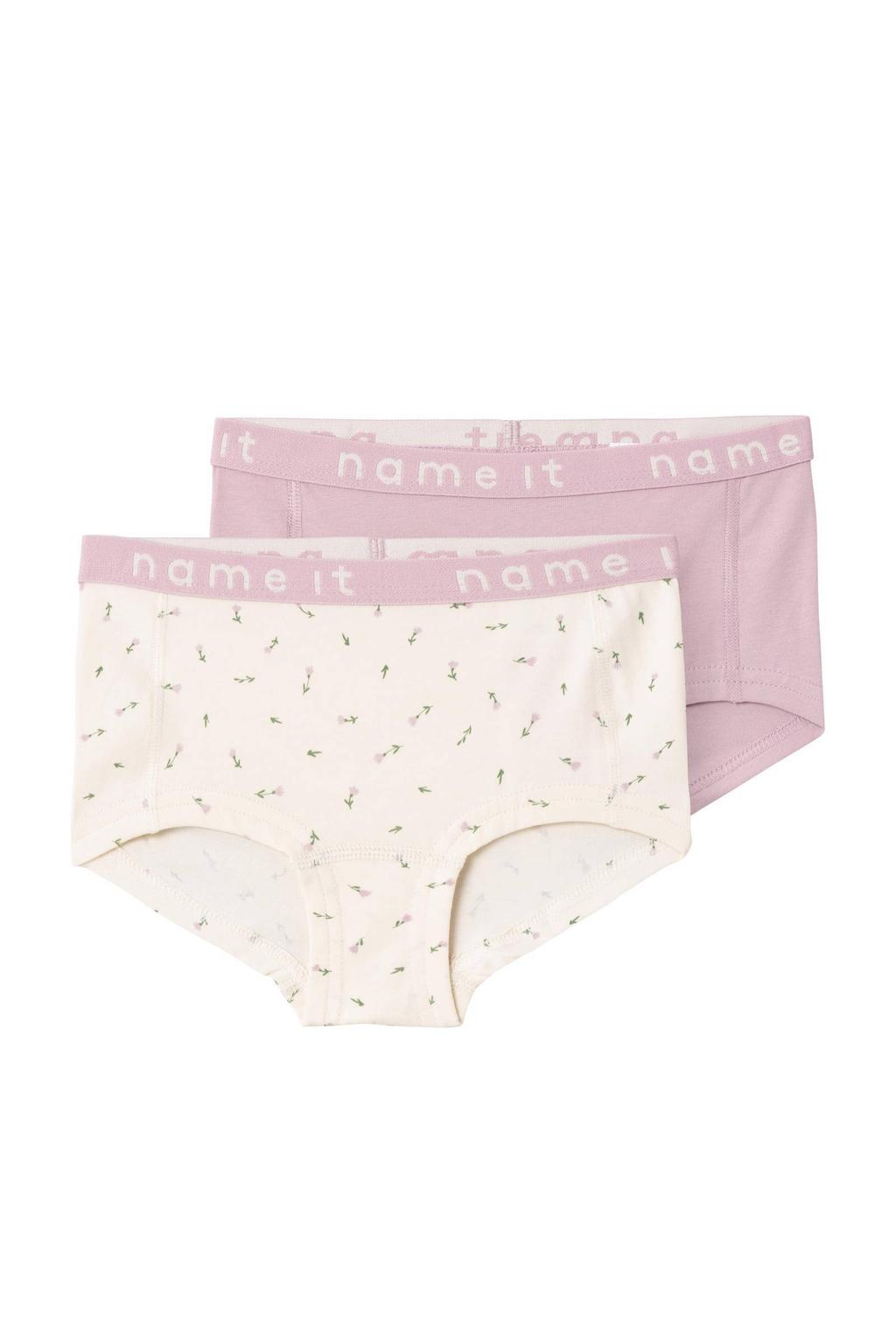NAME IT KIDS hipster NKFHIPSTER - offwhite/lila (set van 2)