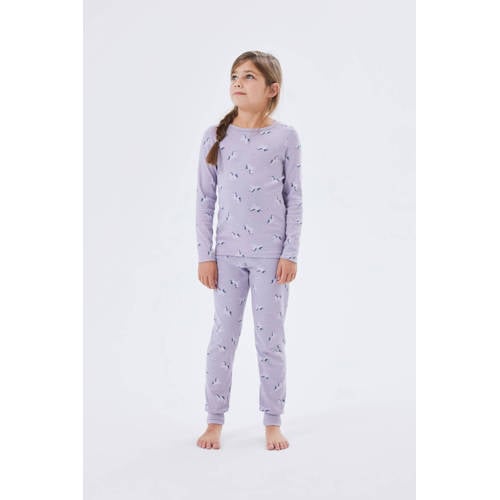 NAME IT MINI pyjama NMFNIGHTSET UNICORN lila afbeelding