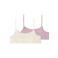 NAME IT KIDS bh top NKFSHORT STRAP - beige/lila (set van 2)