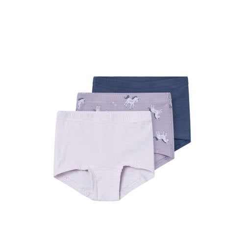 NAME IT MINI hipster NMFTIGHTS - set van 3 paars/lila afbeelding