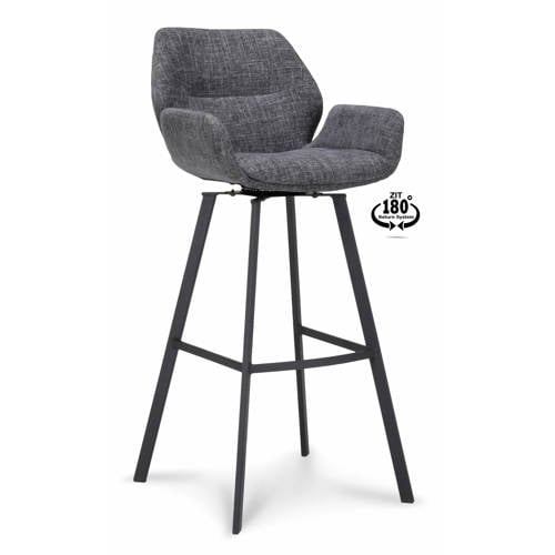 Wehkamp Home barkruk (set van 2) Luca - Darkgrey