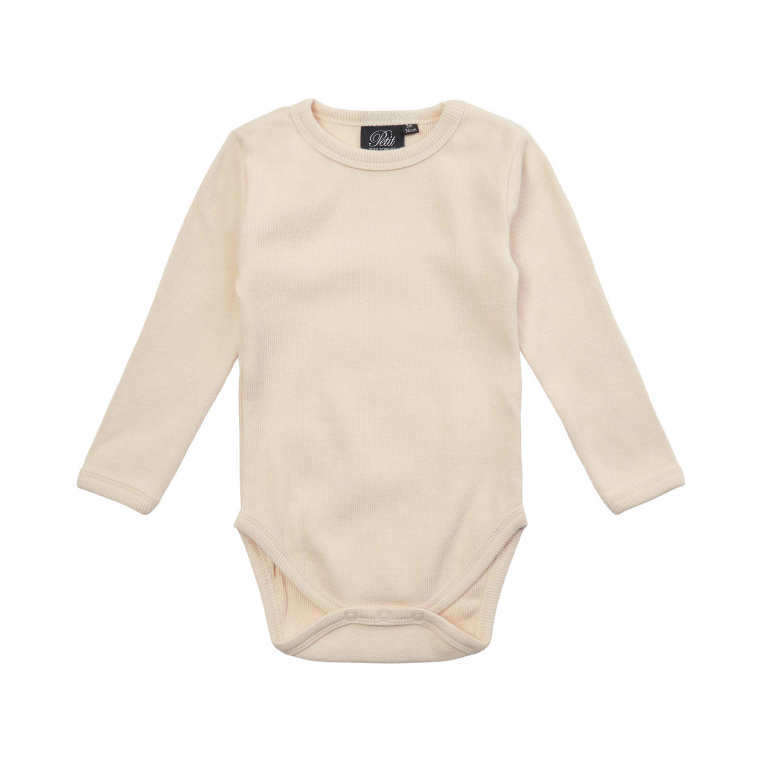 Sofie Schnoor Petit by romper offwhite Ecru Stretchkatoen Ronde hals 62