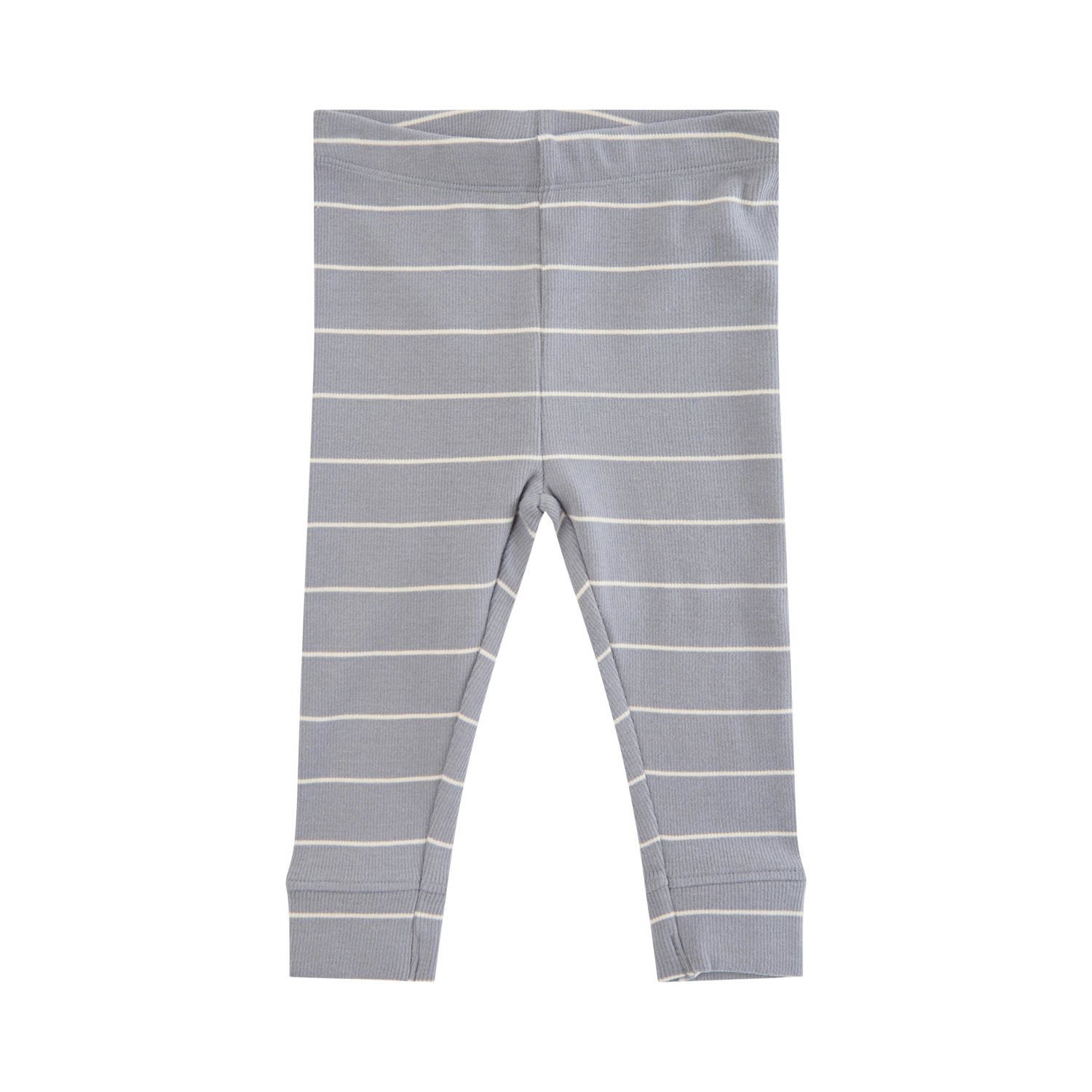 Sofie Schnoor Petit by baby gestreepte slim fit broek blauw wit Stretchkatoen 56