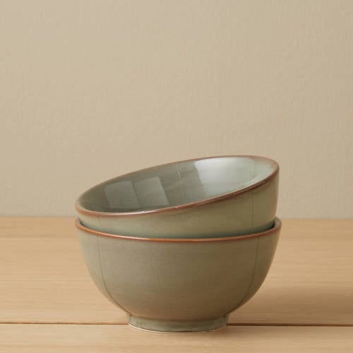 NOUS Living Artisan kom (Ø15 cm) (set van 2) - groen
