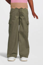 thumbnail: NAME IT KIDS wide leg cargobroek NKFROSE army groen