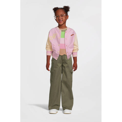 NAME IT KIDS wide leg cargobroek NKFROSE army groen afbeelding