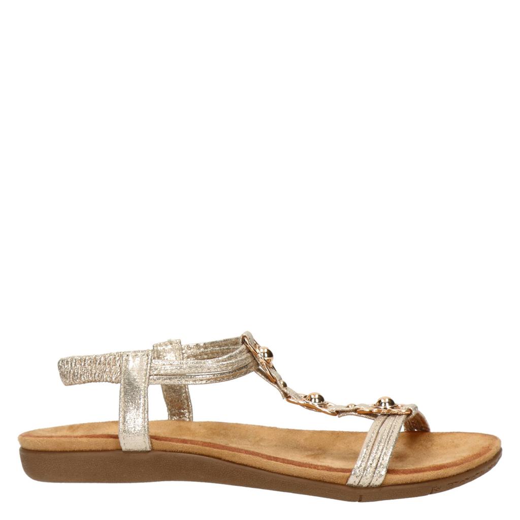 Gouden dames Dolcis sandalen van imitatieleer