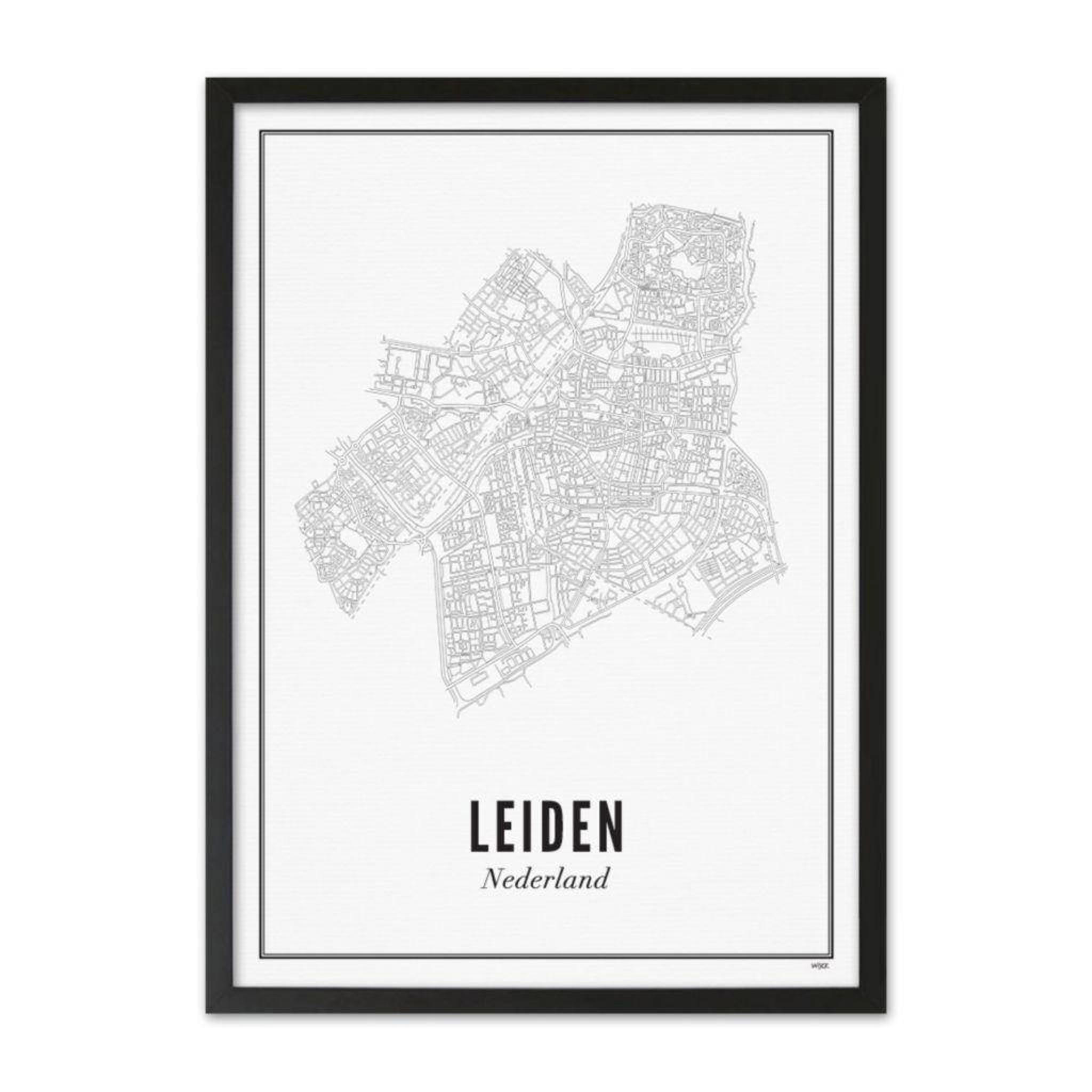 WIJCK. poster Leiden city (30x40 cm) - Afbeelding 2