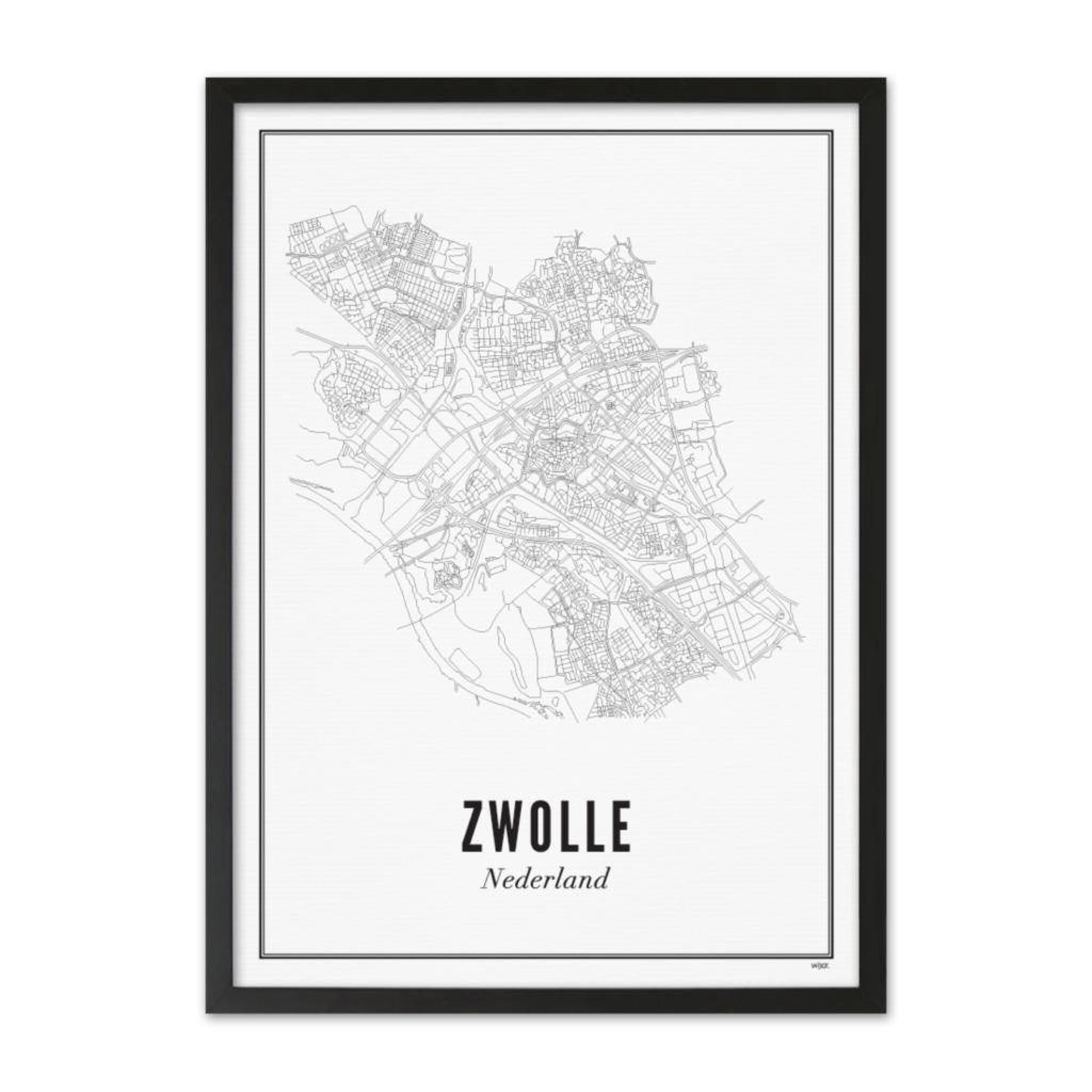 WIJCK. poster Zwolle city (30x40 cm) - Afbeelding 2