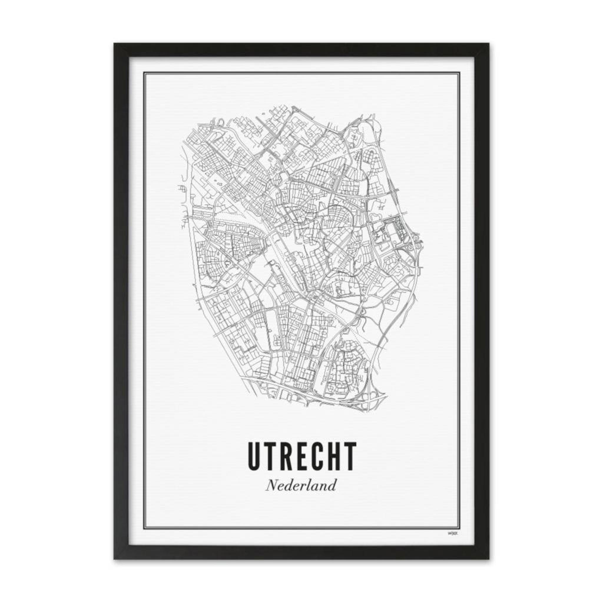 WIJCK. poster Utrecht city (30x40 cm) - Afbeelding 2