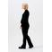 Noppies maternity ribgebreide zwangerschapslongsleeve Sira van polyester zwart