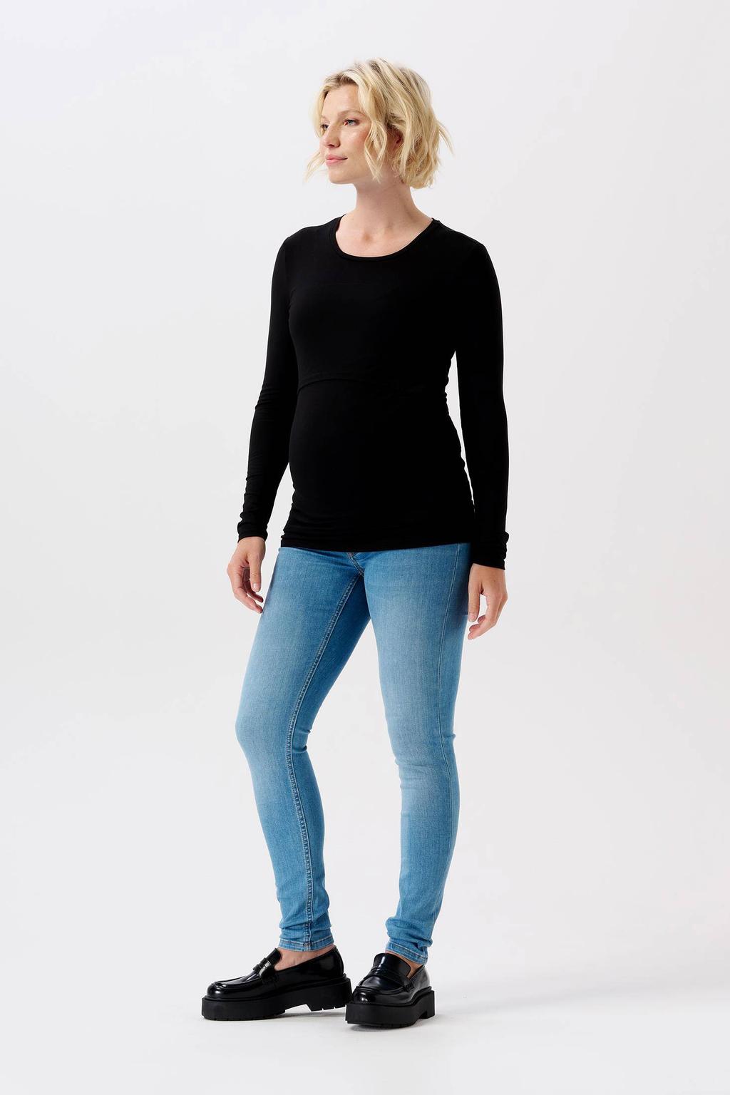 Noppies zwangerschaps skinny jeans mid blue denim