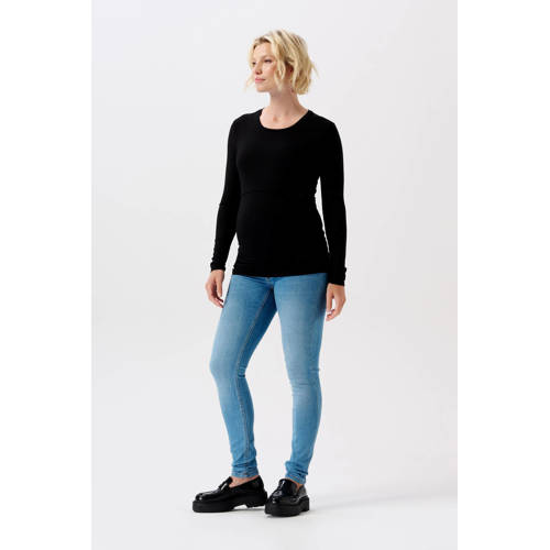 Noppies maternity zwangerschaps skinny jeans mid blue denim afbeelding