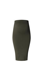thumbnail: Groene dames Noppies maternity ribgebreide zwangerschapsrok Ema van polyamide met regular waist en effen
