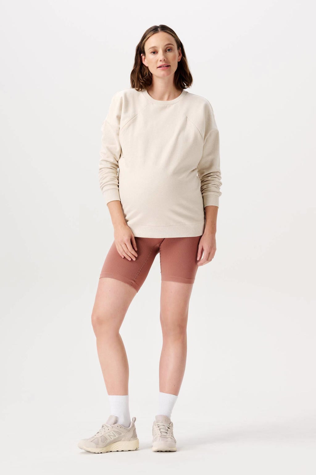 Noppies maternity high waist cycling short Nais oudroze