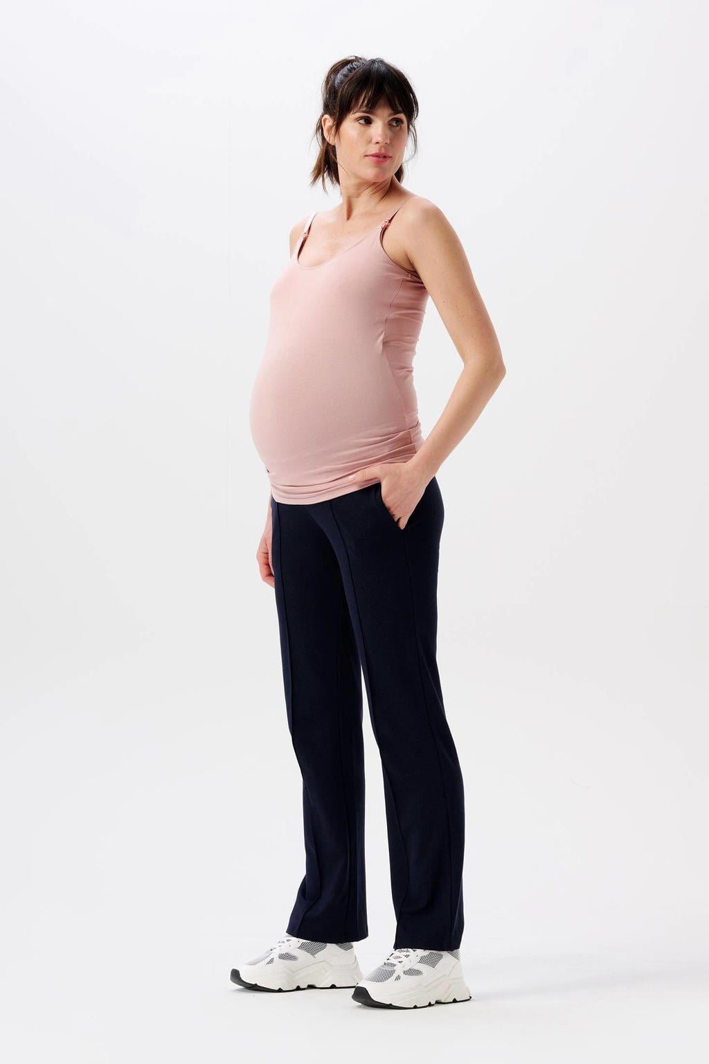 Noppies maternity straight fit broek Eilia zwart