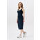 Noppies maternity ribgebreide zwangerschapsjurk Noemi donkerblauw