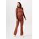 Noppies flared broek Heja van polyester roodbruin