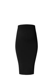 thumbnail: Zwarte dames Noppies ribgebreide zwangerschapsrok Ema van polyamide met regular waist