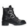 Sacha leren bikerboots zwart