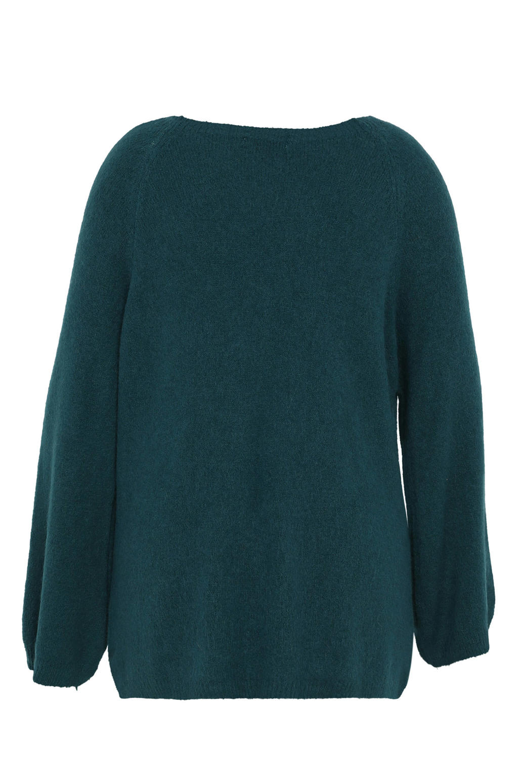 Paprika gebreide trui met alpaca wol petrol wehkamp