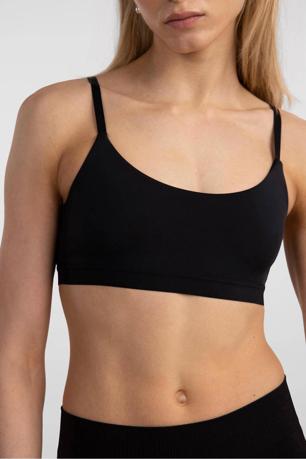 PIECES niet-voorgevormde bh top PCNAMEE zwart