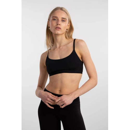 PIECES niet-voorgevormde bh top PCNAMEE zwart afbeelding