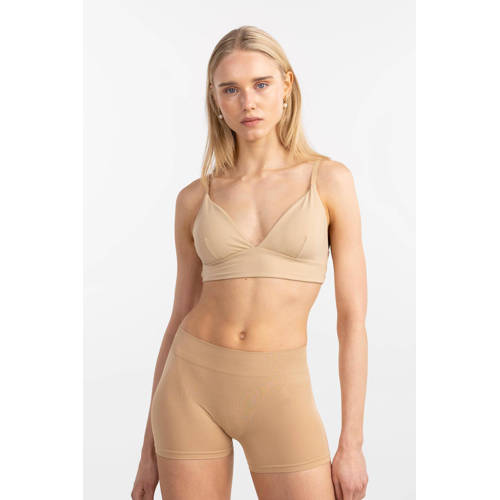 PIECES voorgevormde bralette PCNAMEE beige afbeelding