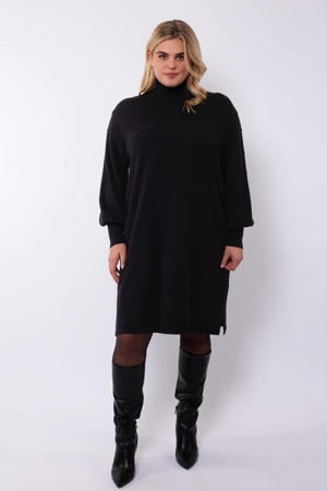 jurk Vincy met wol zwart