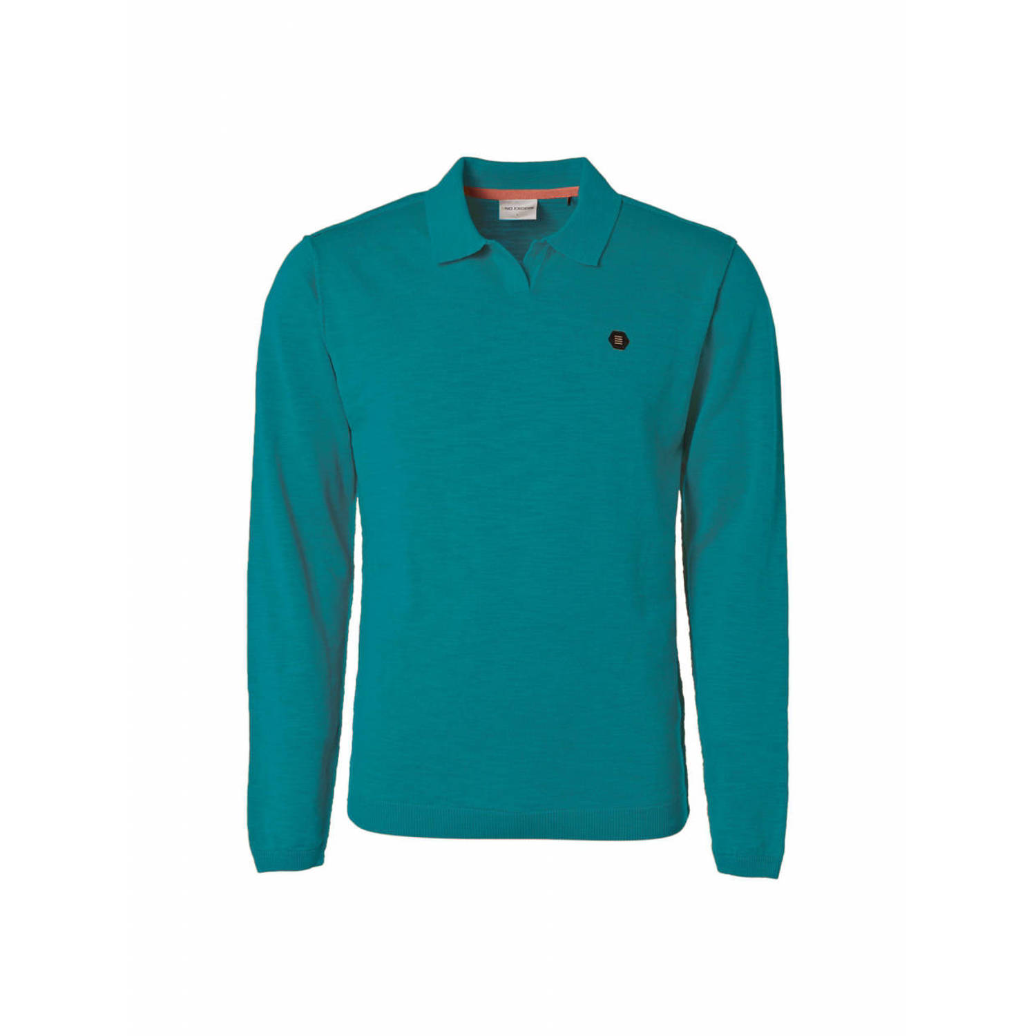 No Excess gemêleerde gebreide polo pacific