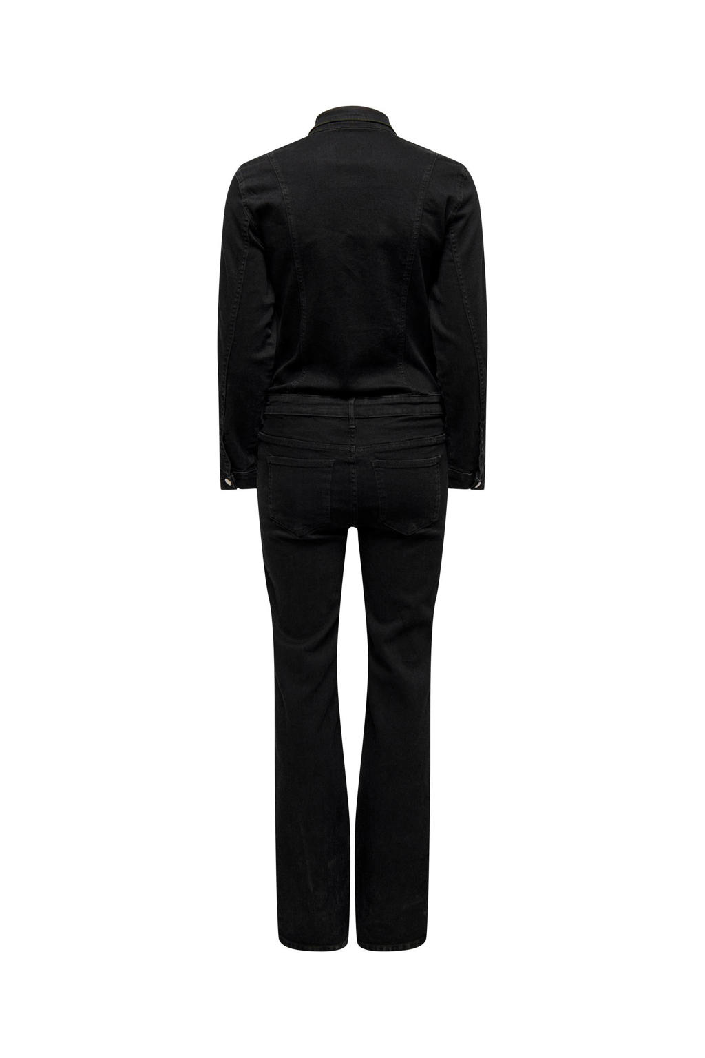 ONLY jumpsuit ONLPAOLA black denim wehkamp
