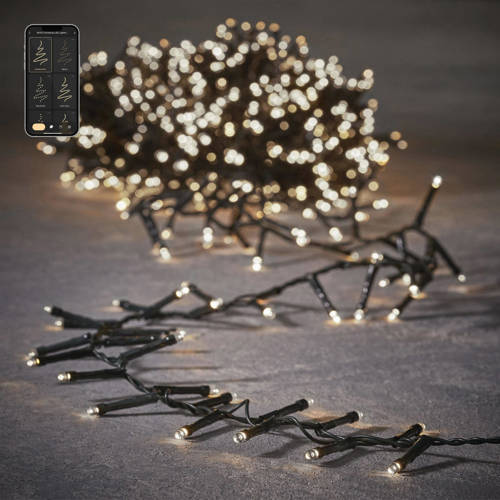 Luca Lighting lichtsnoer (550 LED) (11m) (smart) - klassiek wit, d.groen