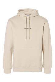 thumbnail: Selected hoodie SLHHANKIE met logo beige