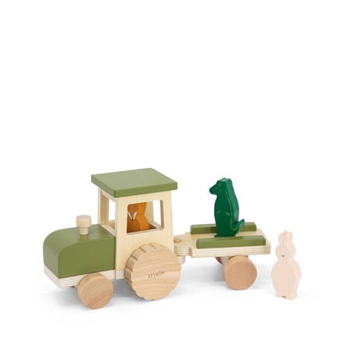 Trixie tractor met aanhangwagen afbeelding
