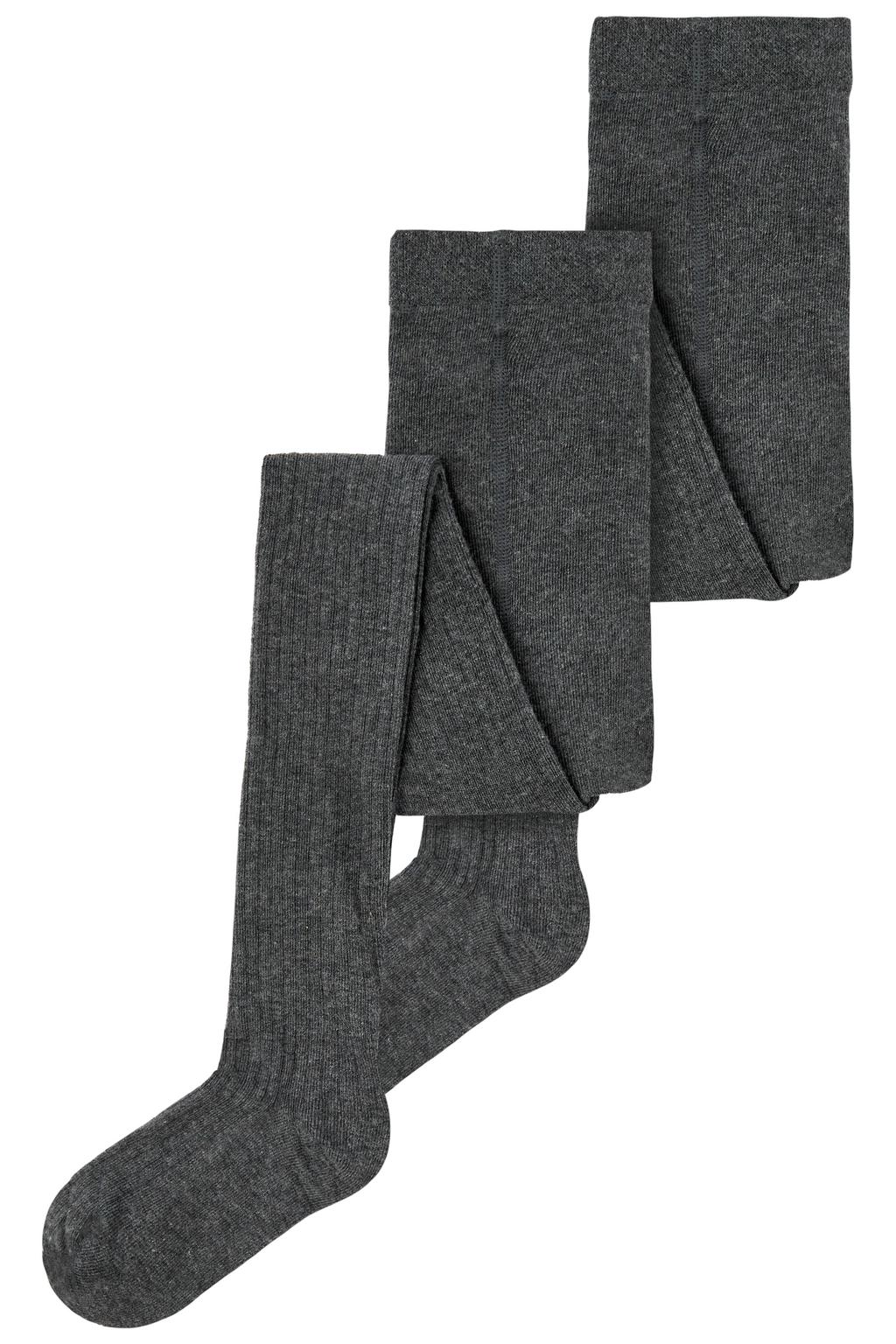 NAME IT KIDS maillot NKNPANTYHOSE - donkergrijs melange (set van 2)