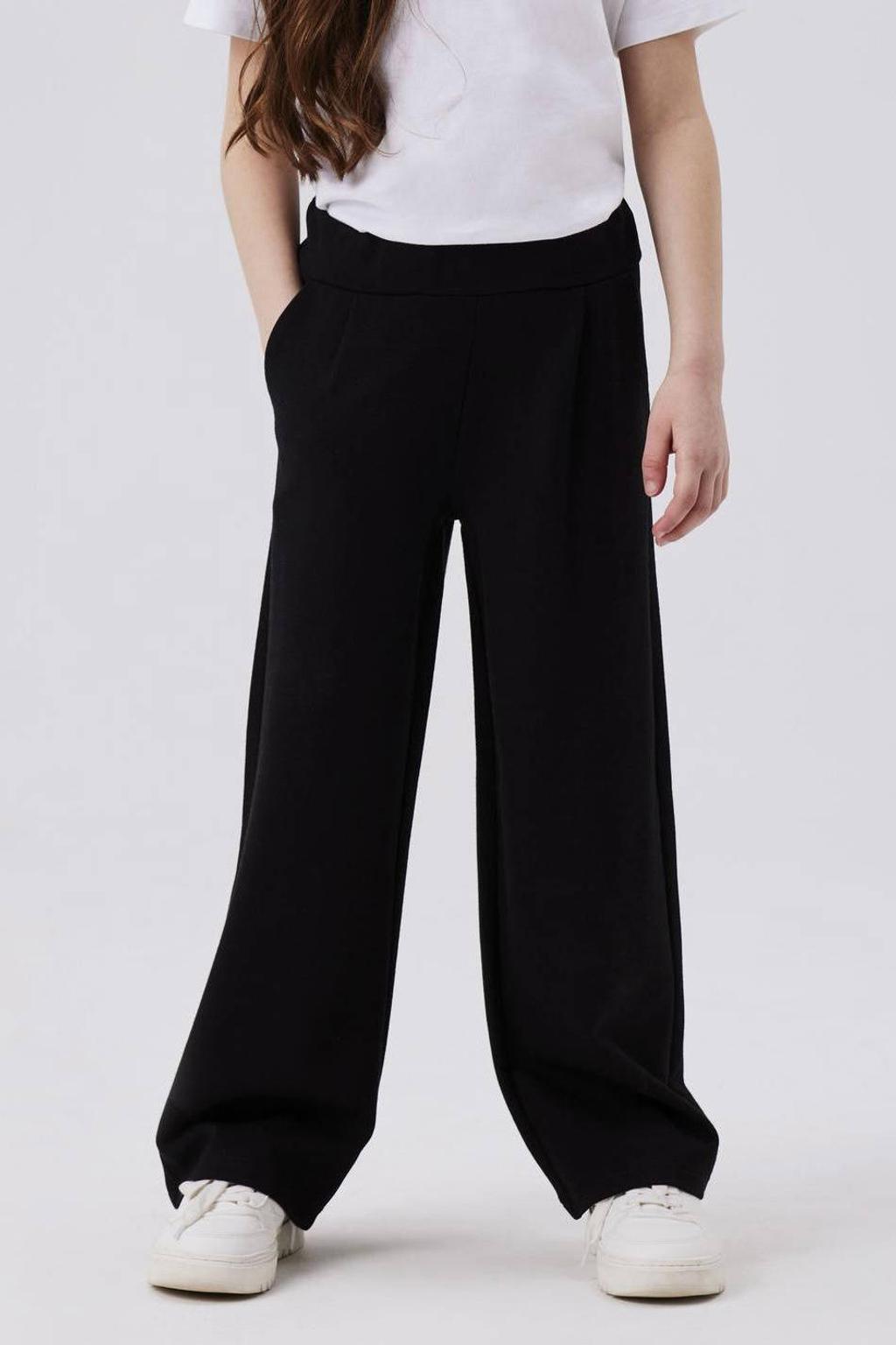 NAME IT KIDS straight fit broek NKFNAIDA zwart